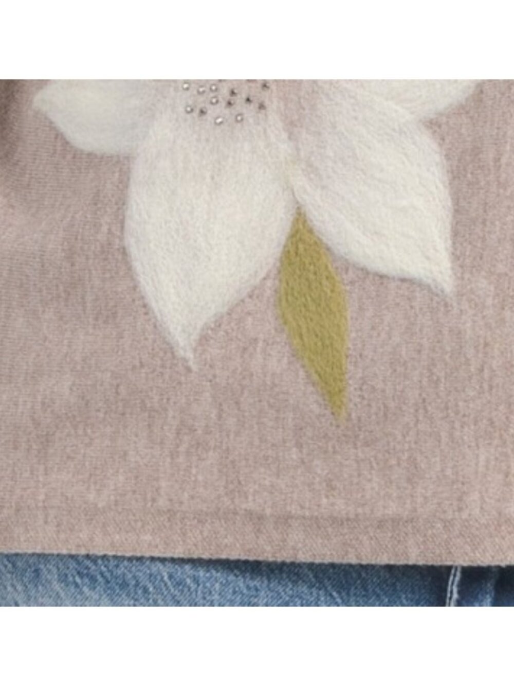 AAEDA Flower Embroidery Dolman Three-quarter Sleeve - Picture 4 of 4